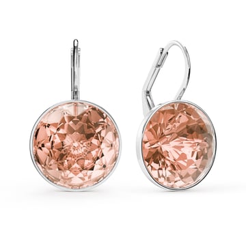 Bella Earrings 10 Carat Drop Earrings Vintage Rose Crystals Rhodium Plated