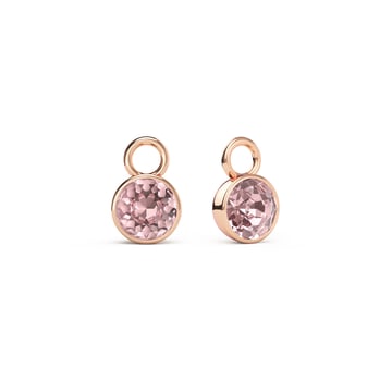 Bella 1 Carat Mix Charms with Vintage Rose Swarovski Crystals Rose Gold Plated
