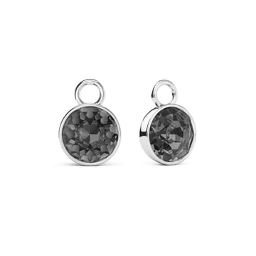 Bella 2 Carat Mix Charms with Crystal Silver Night Swarovski Crystals Rhodium Plated