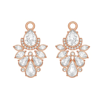 Luana Drop Mix Charms Clear Rose Gold Plated