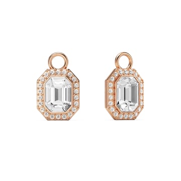 Angelic Octagon Mix Charms Clear Rose Gold Plated