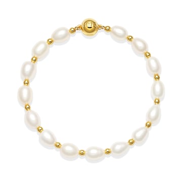 Cadence Freshwater Pearl Bracelet Gold Plated
