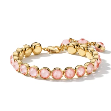 Signature Tennis Bracelet Fern Green Gold Plated