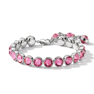 Signature Tennis Bracelet Rose Rhodium Plated