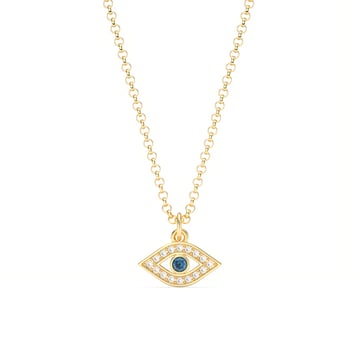 Evil Eye Pendant Montana Crystals Gold Plated