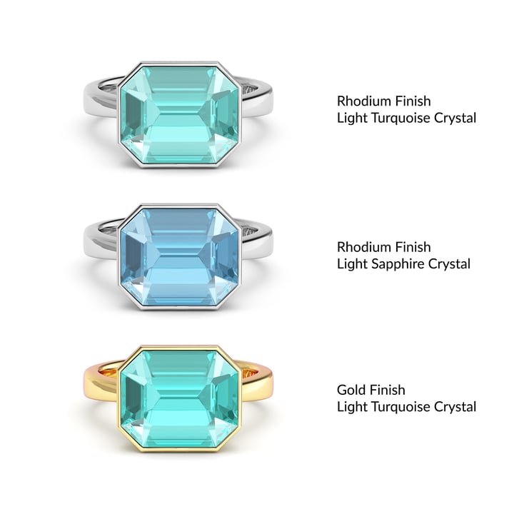 Octagon Solitaire Customised Cocktail Ring