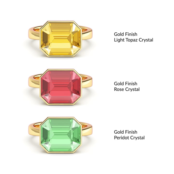 Octagon Solitaire Customised Cocktail Ring