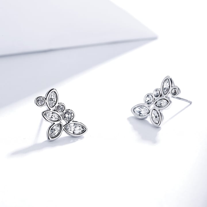 Enchanted Stud Earrings with Austrian Crystals WGP MYJS Bridal