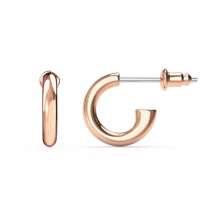 Basics Mix Hoop Carrier Earrings Rose Gold Plated