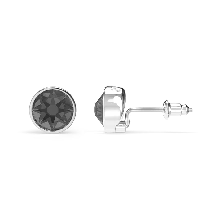 Mix Stud Carrier Earrings Crystal Silver Night Crystals Rhodium Plated