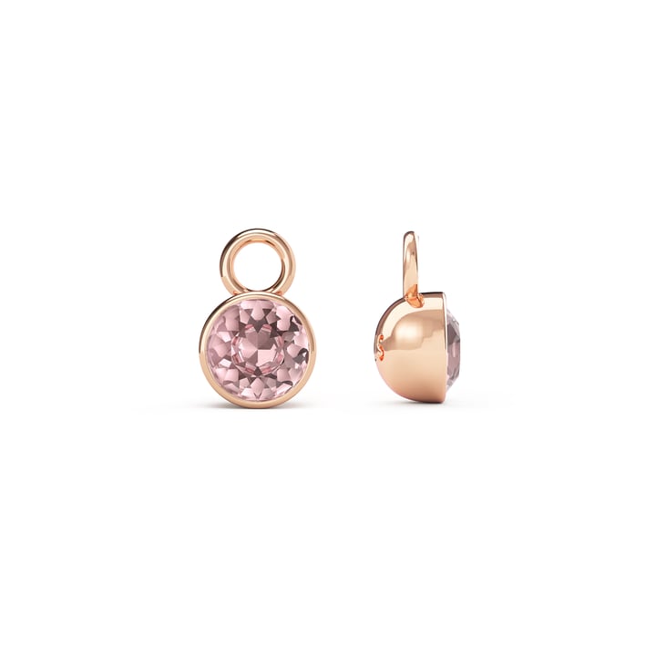 Bella 1 Carat Mix Charms with Vintage Rose Swarovski Crystals Rose Gold Plated