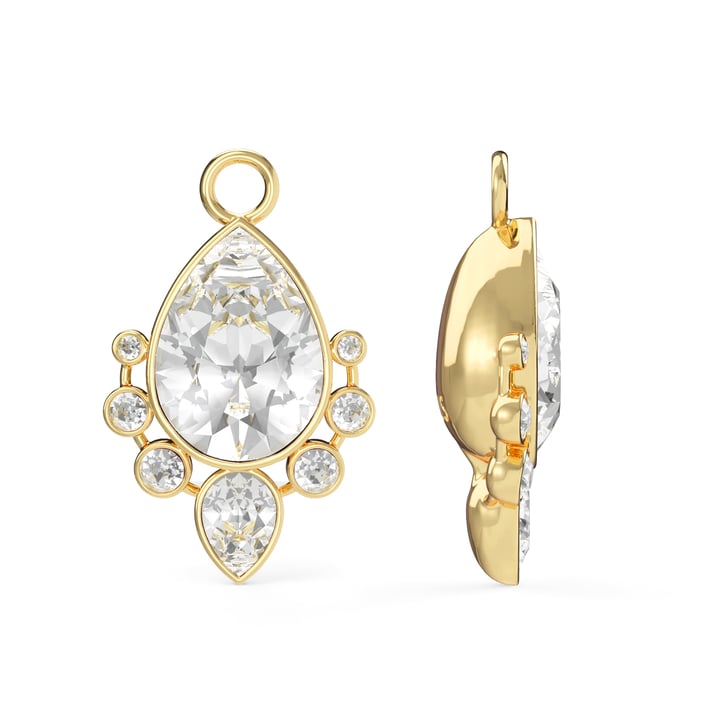 Valentina Drop Mix Charms Clear Gold Plated