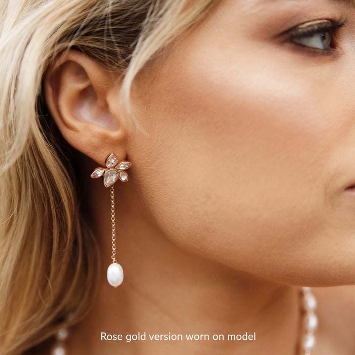 Petite Drop Freshwater Pearl Mix Charms Gold Plated