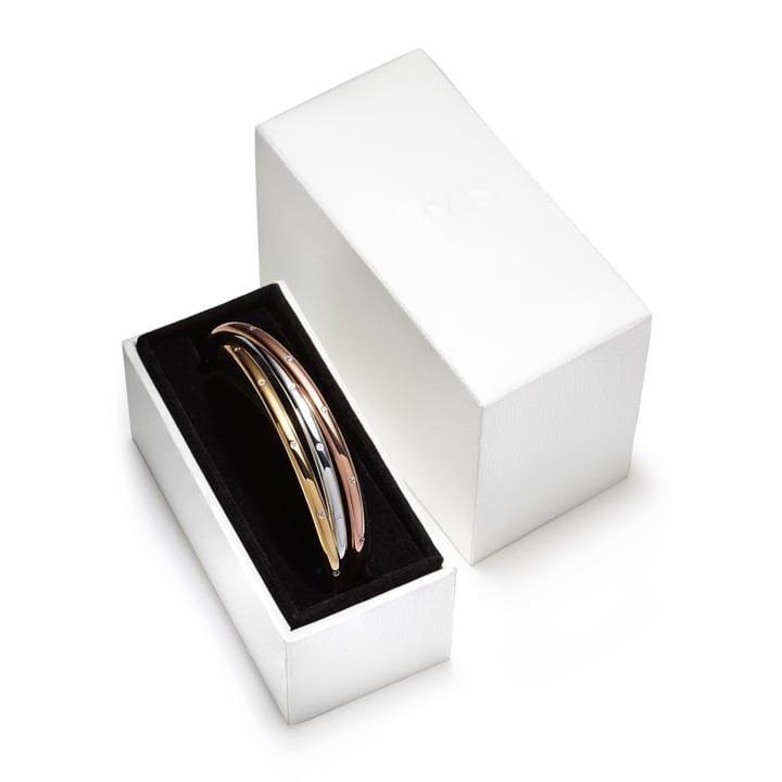 Trinity Interlocking Bracelet Bangle with Cubic Zirconia