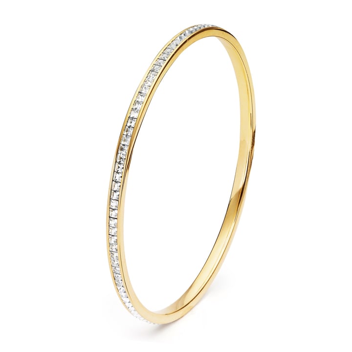 MYJS Magic Eternity with Swarovski Square Crystal Ready Bangle GP Bridal