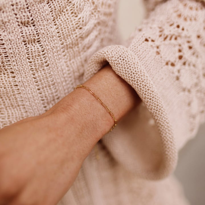 Cable Bracelet Gold Plated