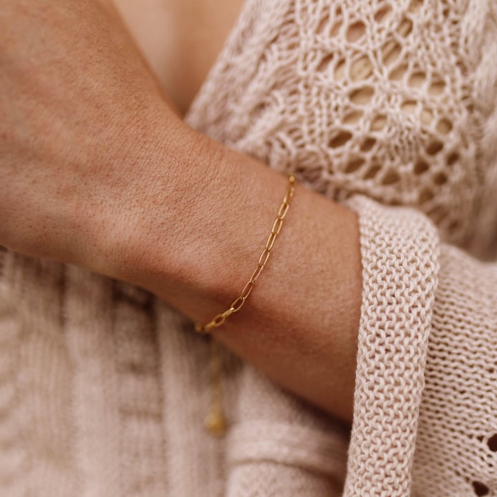 Cable Bracelet Gold Plated