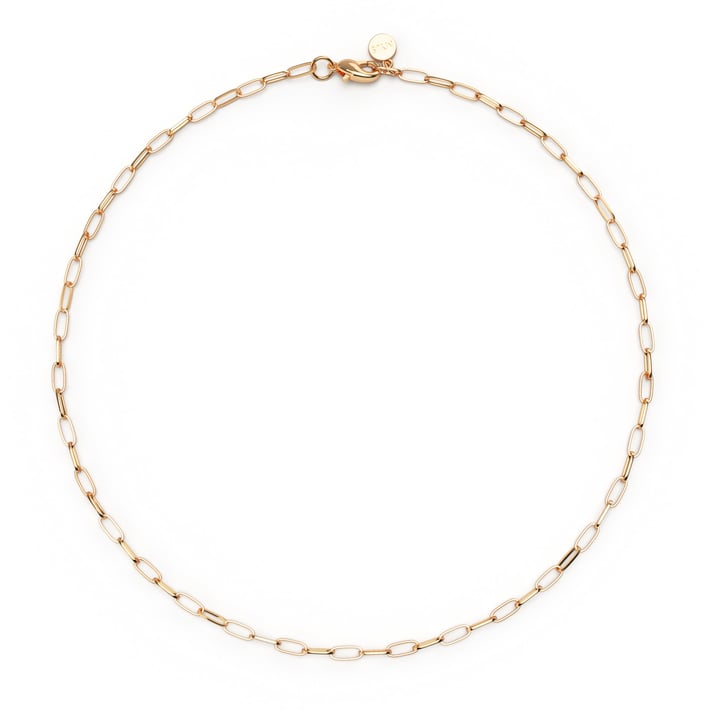 Cable Carrier Necklace Rose Gold Plated
