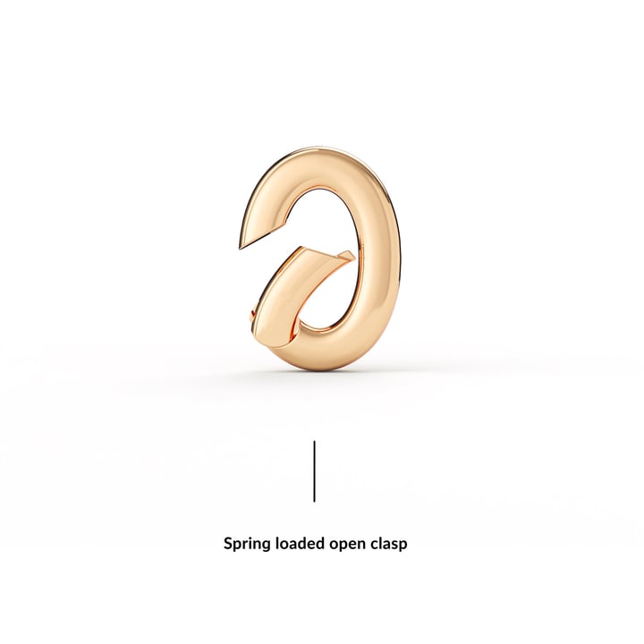 Minimal Mix Carrier Pendant Clasp Rose Gold Plated