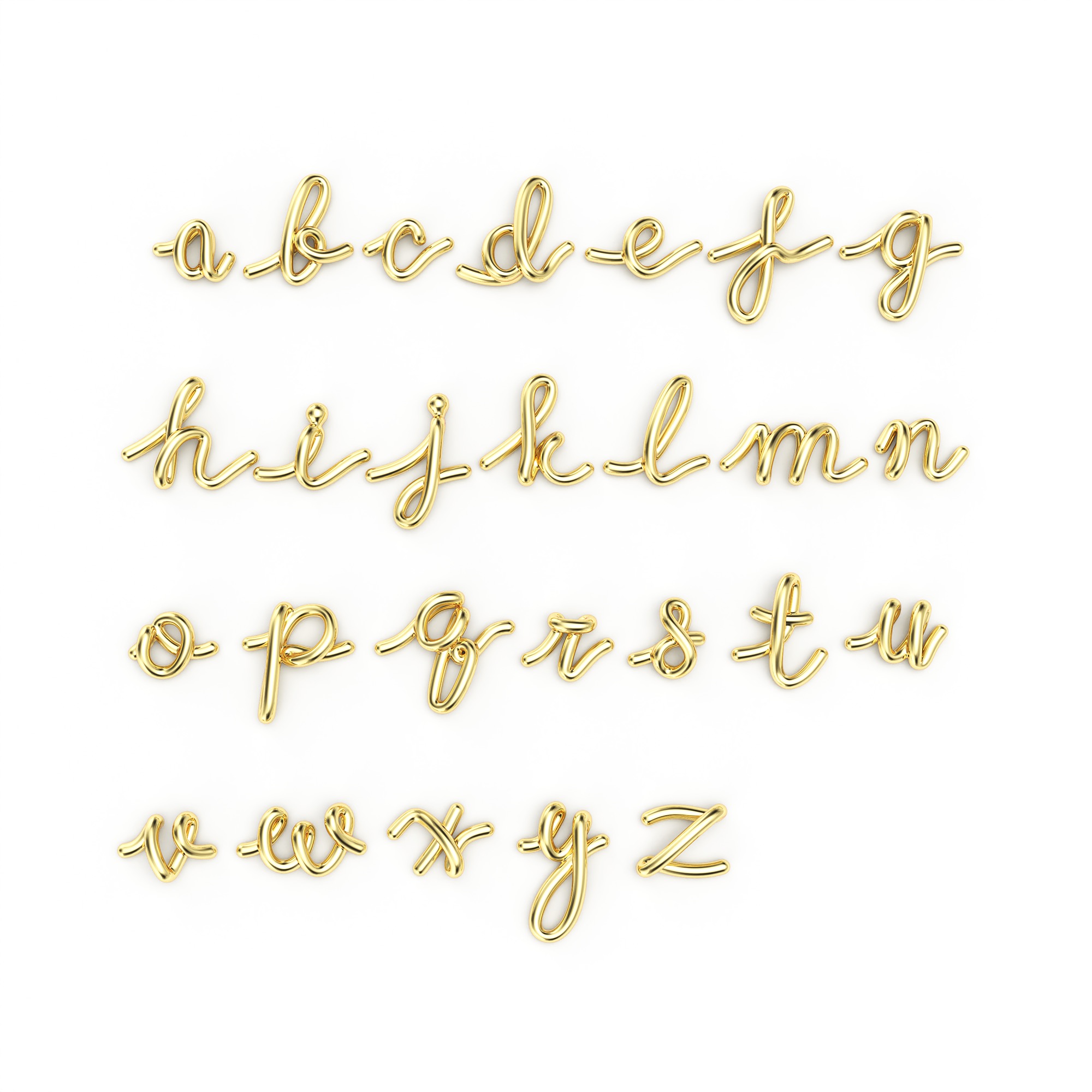 Calligraphy Double Initial Personalised Ring in Sterling Silver