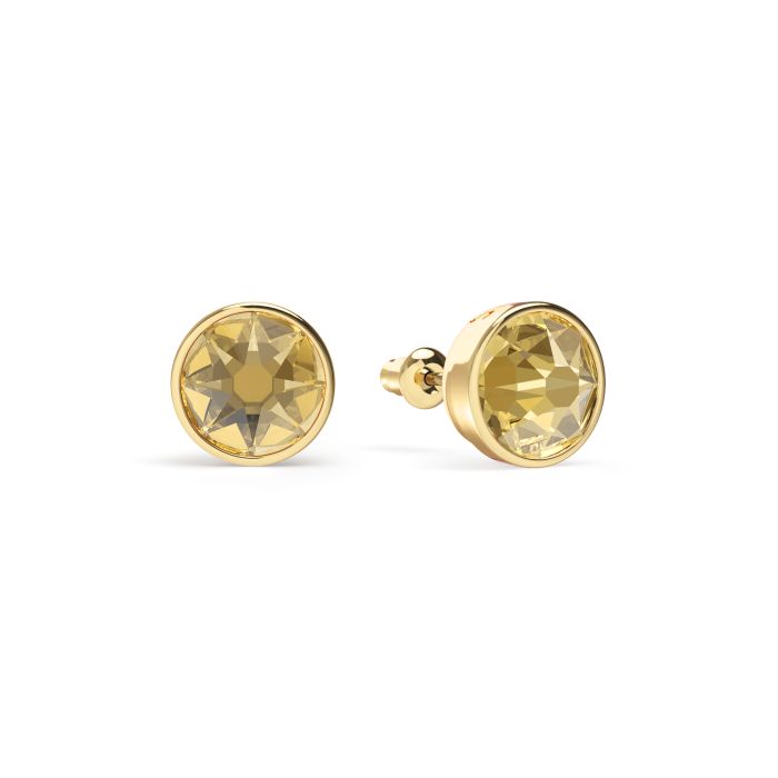 Mix Stud Carrier Earrings Crystal Golden Shadow Crystals Gold Plated