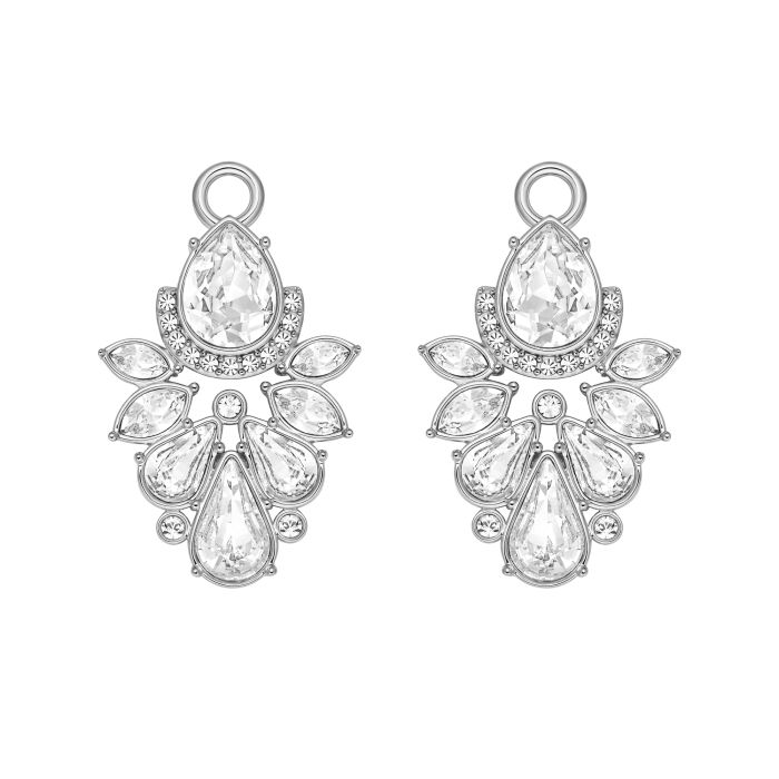 Luana Drop Mix Charms Clear Rhodium Plated