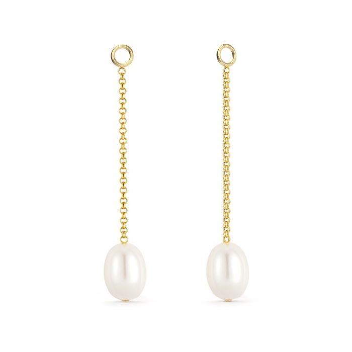 Petite Drop Freshwater Pearl Mix Charms Gold Plated