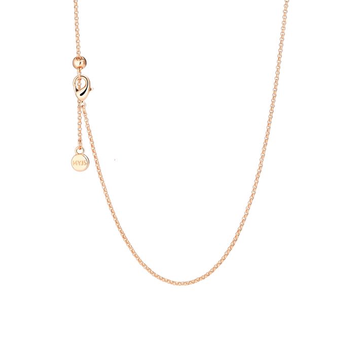 Adjustable 45CM Necklace Chain Rose Gold Plated