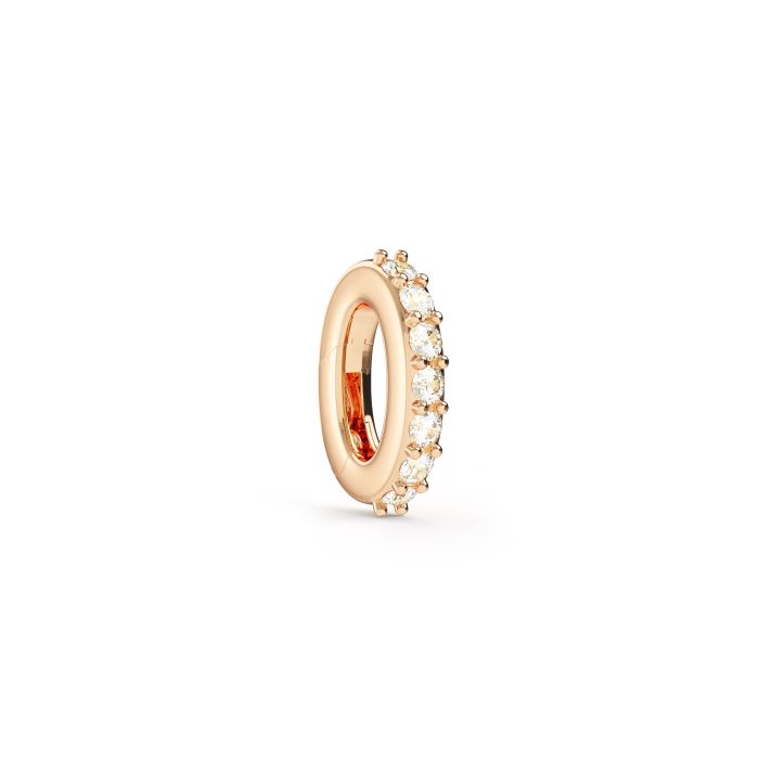Eternity Mix Carrier Pendant Clasp Clear Rose Gold Plated