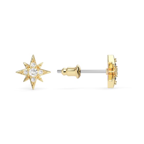 2 Carat Total Weight Diamond Studs In Yellow Gold - Foto 3