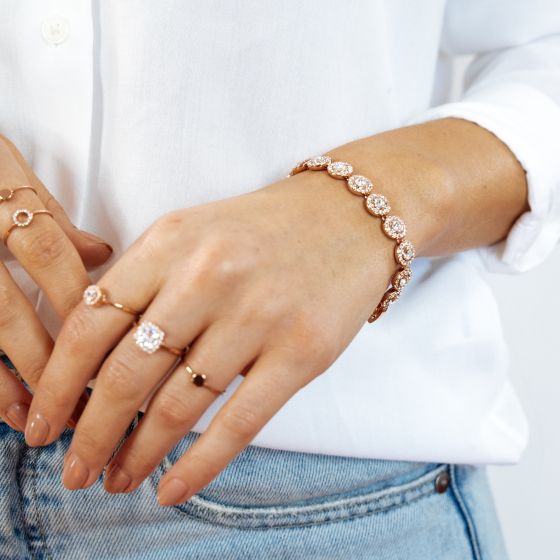 Angelic Tennis Bracelet Clear Crystal Swarovski Angelic Bracelet