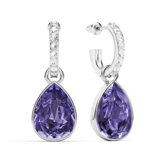 Statement Teardrop Mix Charms with Tanzanite Crystals Eternity
