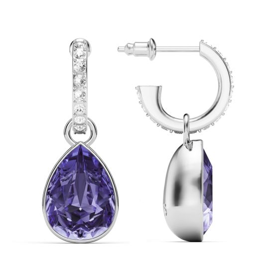 Statement Teardrop Mix Charms with Tanzanite Crystals Eternity