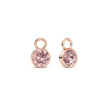 Bella 1 Carat Mix Charms with Vintage Rose Swarovski Crystals Rose Gold Plated
