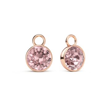 Bella 2 Carat Mix Charms with Vintage Rose Swarovski Crystals Rose Gold Plated
