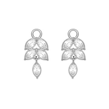 Nora Drop Mix Charms Clear Rhodium Plated