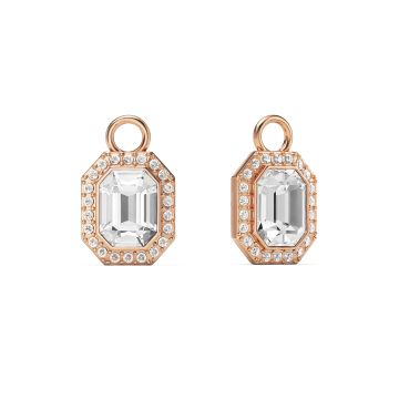 Angelic Octagon Mix Charms Clear Rose Gold Plated