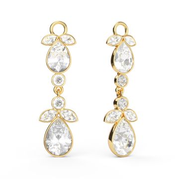 Odolette Drop Mix Charms Clear Gold Plated
