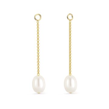 Petite Drop Freshwater Pearl Mix Charms Gold Plated