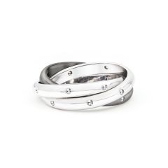 Trinity Midnight Interlocking Ring
