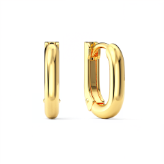 Essentials 12mm Mix Hoop Earrings Gold Plated