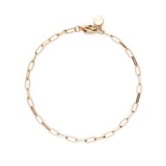 Cable Bracelet Rose Gold Plated