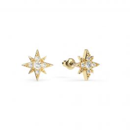 8 point star earrings deals