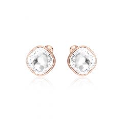 Cushion Mix Carrier Earrings Rose Gold Plated