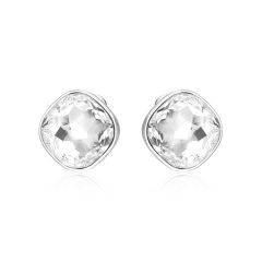 Cushion Statement Mix Carrier Earrings Rhodium Plated
