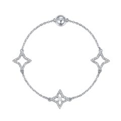 Mix Collection Star Strand with Swarovski Crystals Rhodium Plated