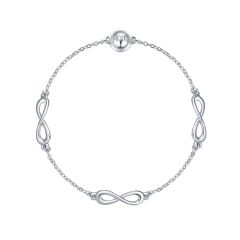 Mix Collection Infinity Strand Rhodium Plated