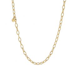 Bold Link Carrier Necklace Chain Gold Plated